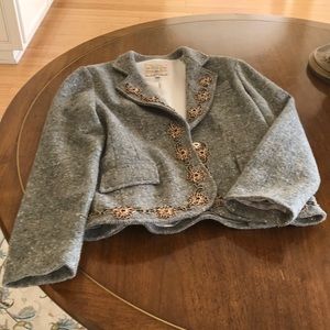 Blue and cream twit jacket, excellent quality